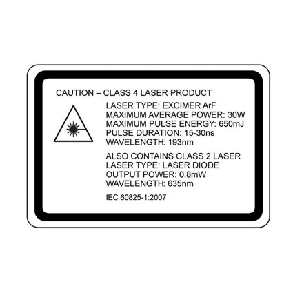 Caution Class 4 Laser Product